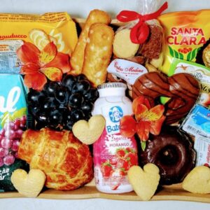 Bandeja de café da manhã na cama