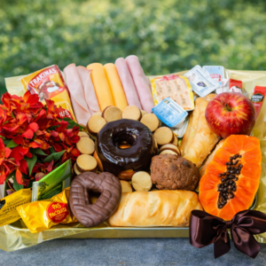 Caixa de café da manhã tradicional