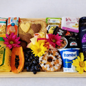 Bandeja saudável artesanal de café da manhã