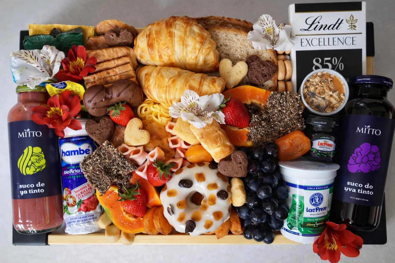 Bandeja saudável artesanal dupla