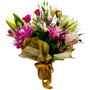 Arranjo floral sofisticado com flores nobres